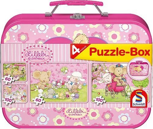 Schmidt Spiele 55598 - Lillebi, Puzzle-Box 2 x 60, 2 x 100 Teile im Metallkoffer Preisvergleich