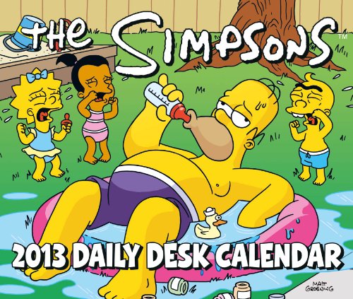 Official The Simpsons Desk Block 2013 Calendar