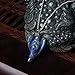 YYout Natural Stone Angel Pendants Lapis Lazuli Reiki Healing Crystal Guardian for Necklace with Stainless Steel Chain