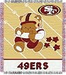 San Francisco 49ers Woven Baby Blanket Throw - NFL Football Fan Shop Sports Team Merchandise