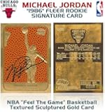 Michael Jordan Fleer Rookie Feel the Game Gold Sig Card