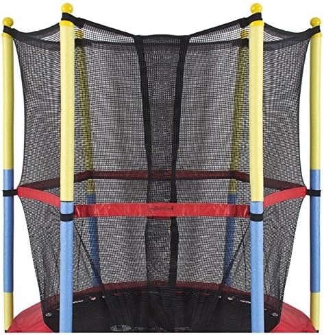 Outdoor Exercise Round Kids Trampoline With Safety Jumping 55"