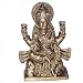 Hindu Goddess Lakshmi Brass Figurines or Statues 4.5 x 2.5 x 1.5 inches (laxmib002)