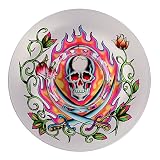 Ed Hardy Candle Glass Mushroom Tealight Holder, Skull 13