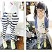 Urparcel Baby Girls Striped Casual Pants Harem Pants Low Crotch Sweatpants Baggy