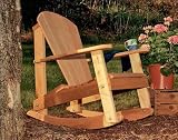 Red Cedar Southern Wide Slat Rocker