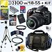 Nikon D3100 14.2MP Digital SLR Camera with 18-55mm f/3.5-5.6 AF-S DX VR Nikkor Zoom Lens + EN-EL14 Battery + 16GB Deluxe Accessory Kit