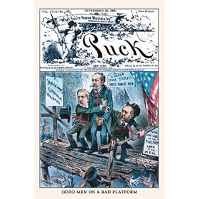 Art Poster, Puck Magazine: Good Men on a Bad Platform - 18.75 x 27.5
