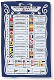 Produkt-Bild: 000INC International Code Linen Tea Towel Flaggen Code Fischer K&uuml;ste Maritim ...