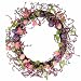 Wreath of Pink Eggs and Artificial Flowers on Grapevine, 17