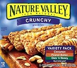 Nature Valley Crunchy Granola Bars, Variety Pack of Cinnamon, Oats 'n Honey, and Peanut Butter, 12-Count Boxes (Pack of 6) by Nature Valley Discounts