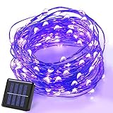 Kyson イルミネーションライト ソーラー充電式 10メートル 100LED電球　フェアリーライト ガーデンライト 結婚式 パーティー 庭 室外 室内用【PSE認証済み】