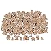 Foam Gingerbread Christmas Shapes - Bulk 500 Adhesive Piece Set - Winter DIY Craft Supplies for Kids