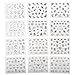 MSmask Lovely 24 Sheets 3D White Flower Manicure Nail Art Sticker Tips Decoration