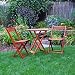 Merry Products Bistro Set in Natural