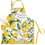 Michel Design Works Cotton Chef Apron, Lemon Basil
