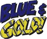 Blue & Gold Glitter Temporary Tattoos