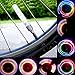 2pcs 32 Changes Bike Bicycle Wheel Tire Valve Cap Spoke Neon 5 LED Lights Lamp