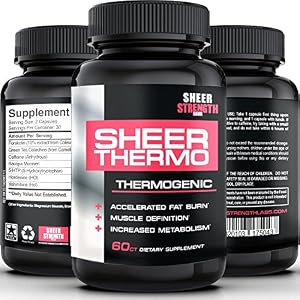 SHEER THERMO: The #1 Best Fat Burning Thermogenic Supplement ? Proven Science-Based Formula With Yohimbe + Yohimbine ? Burn Fat & Lose Weight Fast With The Most Effective Fat Burner For Women & Men