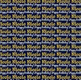 Custom Horizontal Word with Font Choice 12 x 12 Paper