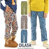 (ディラッシュ) DILASH 冬'15 幾何学チェック柄コーデュロイパンツ 100 カーキ