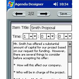 Agenda Timer [SH3]