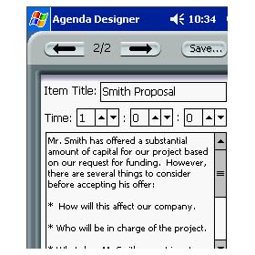Agenda Timer [SH3]
