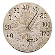 Fossil Sumac Indoor/Outdoor Thermometer and WallClock Combo - 14.50"