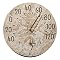 Fossil Sumac Indoor/Outdoor Thermometer and WallClock Combo - 14.50"