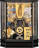 ガラスケース 入り 兜 飾り 20-528 六角王城兜