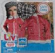 Spin Master Liv Liv'n Cozy Orange Parka wth Black/White Plaid Hat