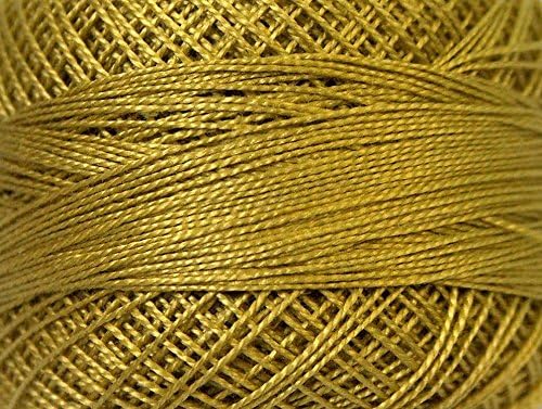 Lot of 10 Skeins Oren Bayan YARNS Cotton Perle 12 Olive Green