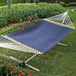 Quilted-Weave Hammock & Stand