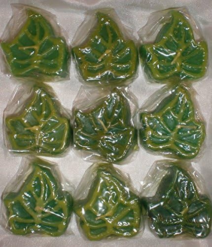 1.5" Scented Green Ivy Floating Candles ~ Set of 9 Candles! For Centerpieces & Accents At Weddings, Showers & Parties!