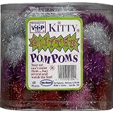 GLITTER POM POMS (33MM) 60/DISPLAY