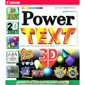 Power Text 3-D by Canon Software Publishing