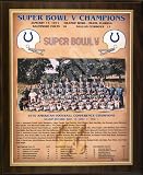 1970 Baltimore Colts NFL Football Super Bowl 5 V Championship 13x16 Plaque
