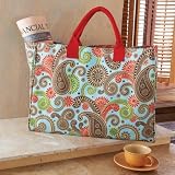 Mud Pie Blue Paisley Essential Tote Bag