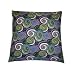 Retro Spiral Pillow - Moonless Teal