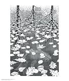 MC Escher Three Worlds Art Print