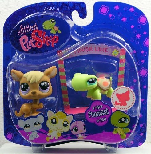 Littlest Pet Shop Funniest Kangaroo and Tortoise #983 and #984 by Hasbro