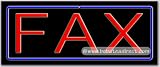 Fax Neon Sign (13H x 32L x 3D)