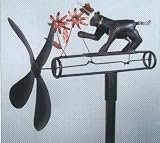 Cat Whirligig with Pole