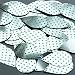 Sequin Green Polka Dot on Silver Teardrop 1.5 inches Couture Loose Paillette Sequins