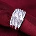 New Fashion Jewelry 925 Silver Beautiful Austrian Crystal Band Ring(Q)