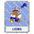 Detroit Lions NFL Triple Woven Jacquard Throw (Baby Series) (36x46")"