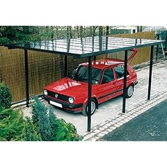 Beckmann Aluminium Carport 311 x 496 x 218 cm braun
