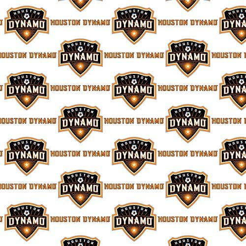 MLS Houston Dynamo 60'' Inch Cotton Fabric Sold by The Yard