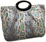 SR SQUARED by Sondra Roberts Stenciled Canvas Satchel