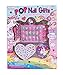 Hot Focus Pop Nail Glitz - 3D Unicorn Nail Art Kit for Girls - 65 Piece Set Includes 3D Press on Nails, Nail Stickers, Nail File and Ring